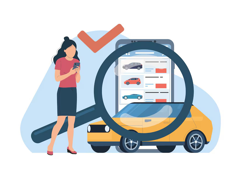 customer searching for suitable car options